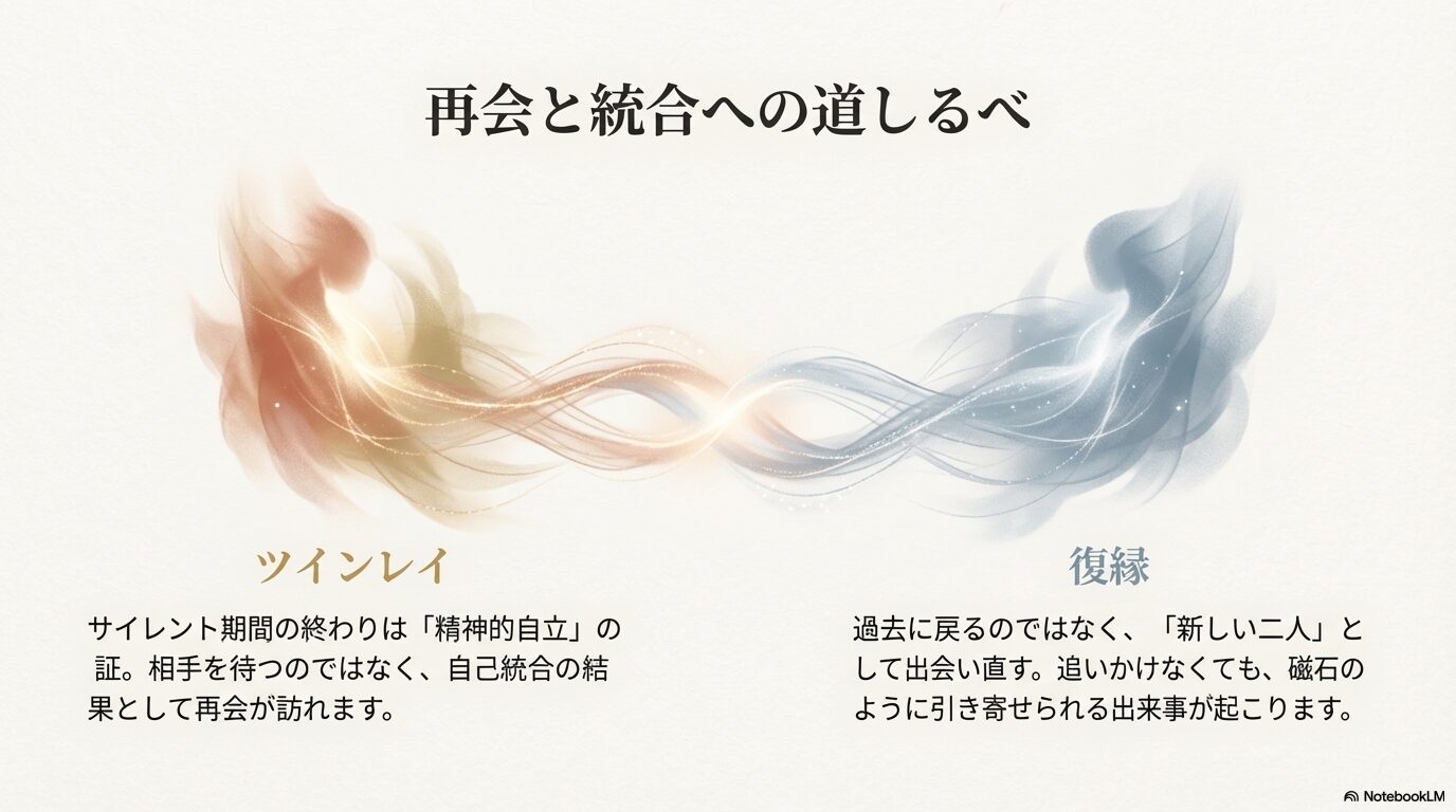 ツインレイのサイレント期間終了の条件：精神的自立と自己統合への道しるべ