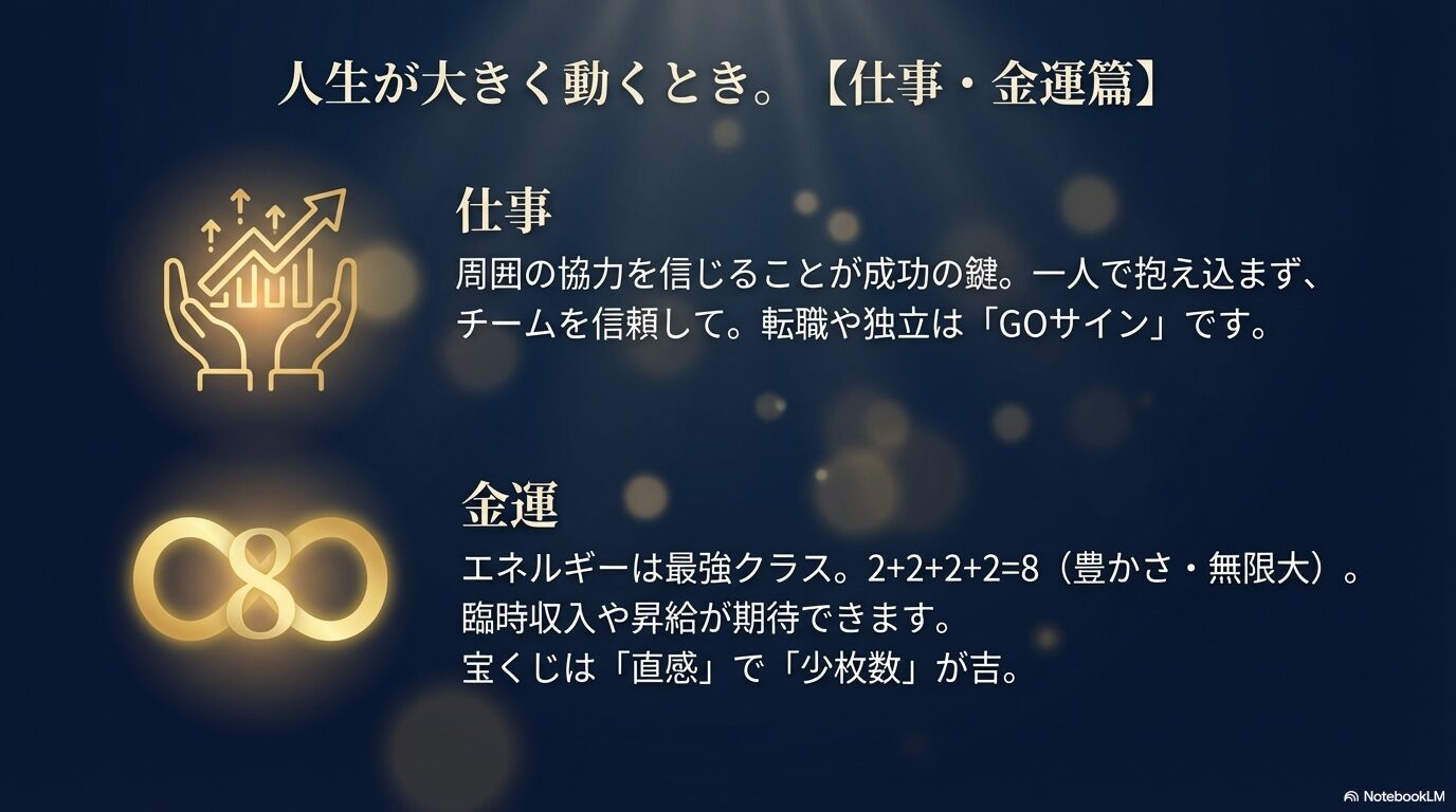 右肩上がりのグラフと、金運や豊かさを象徴する手のアイコン