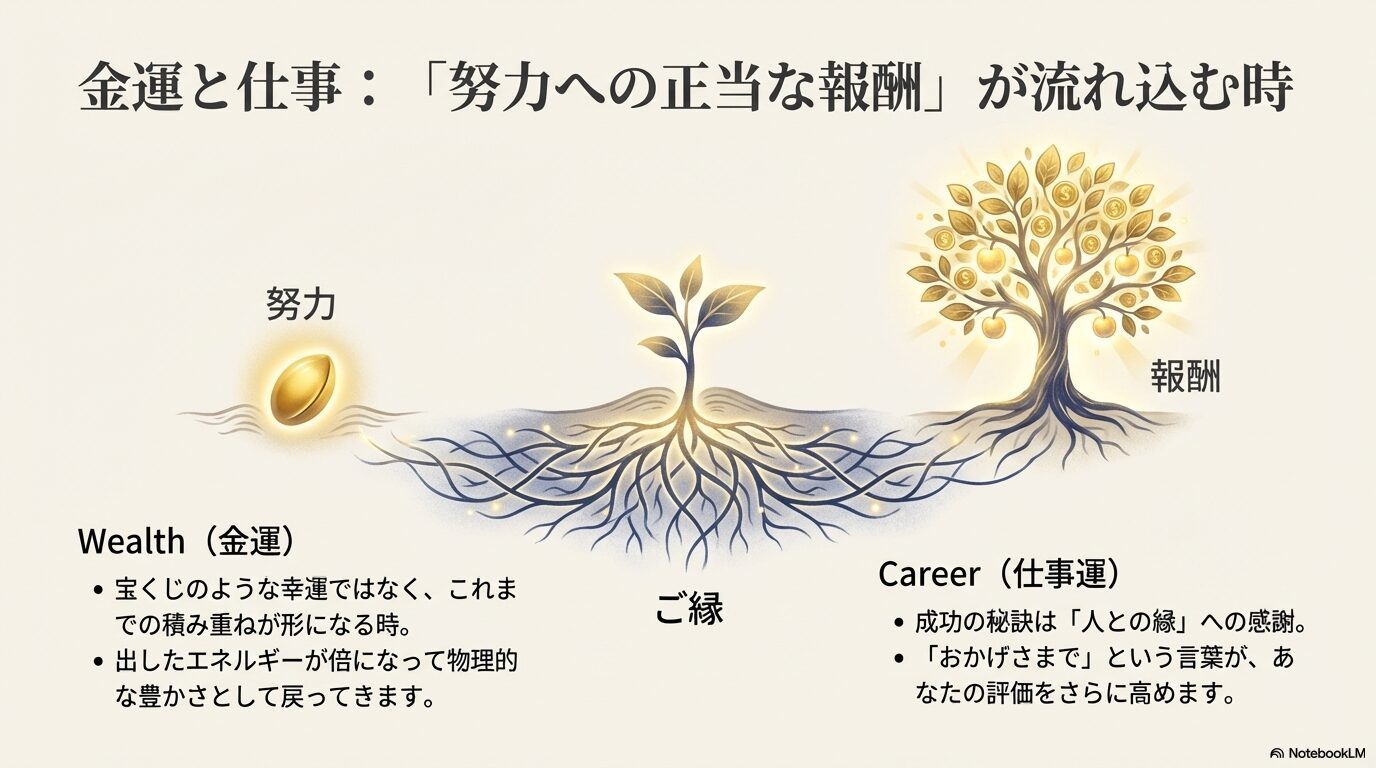 8008の金運と仕事運(努力が実を結び豊かさになる)