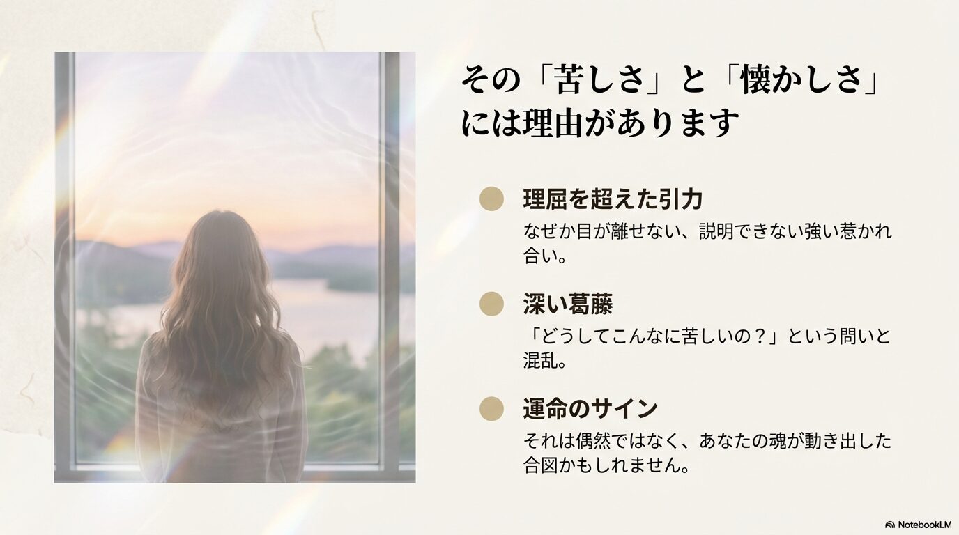 理屈を超えた引力や深い葛藤など、ソウルメイトと出会った時の感覚的な特徴