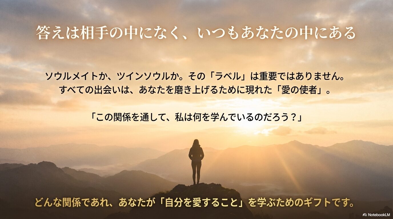 「この不思議な感覚はなに？」という問いかけと、魂が発するサインについて記された導入スライド