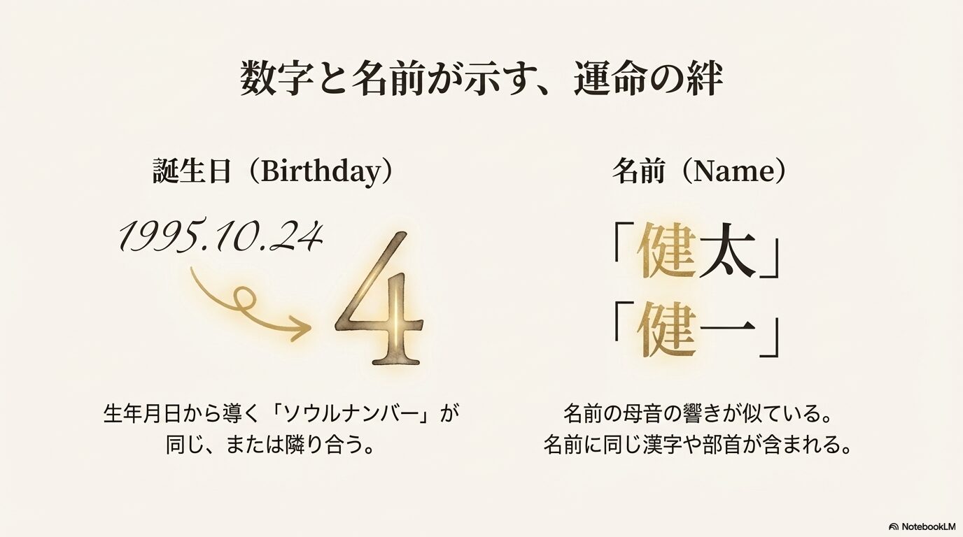ソウルナンバーの計算例と名前の母音や漢字の共通点が示す運命の絆
