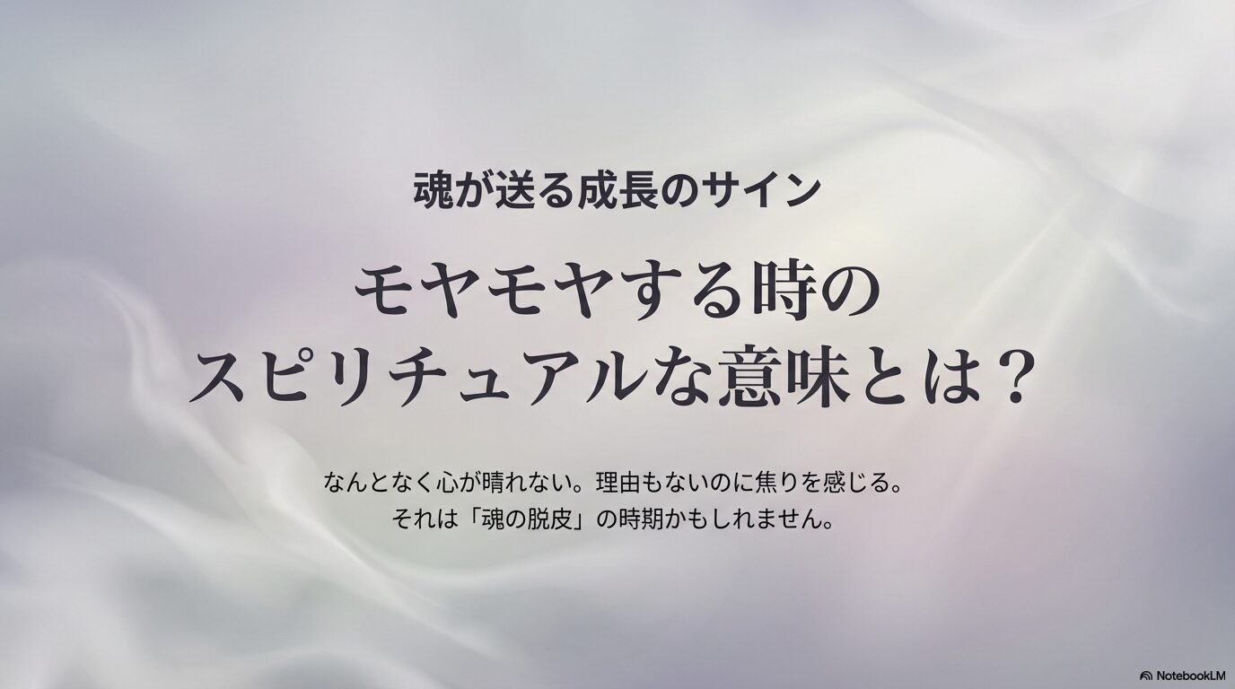 モヤモヤする時のスピリチュアルな意味とは？魂が送る成長のサイン