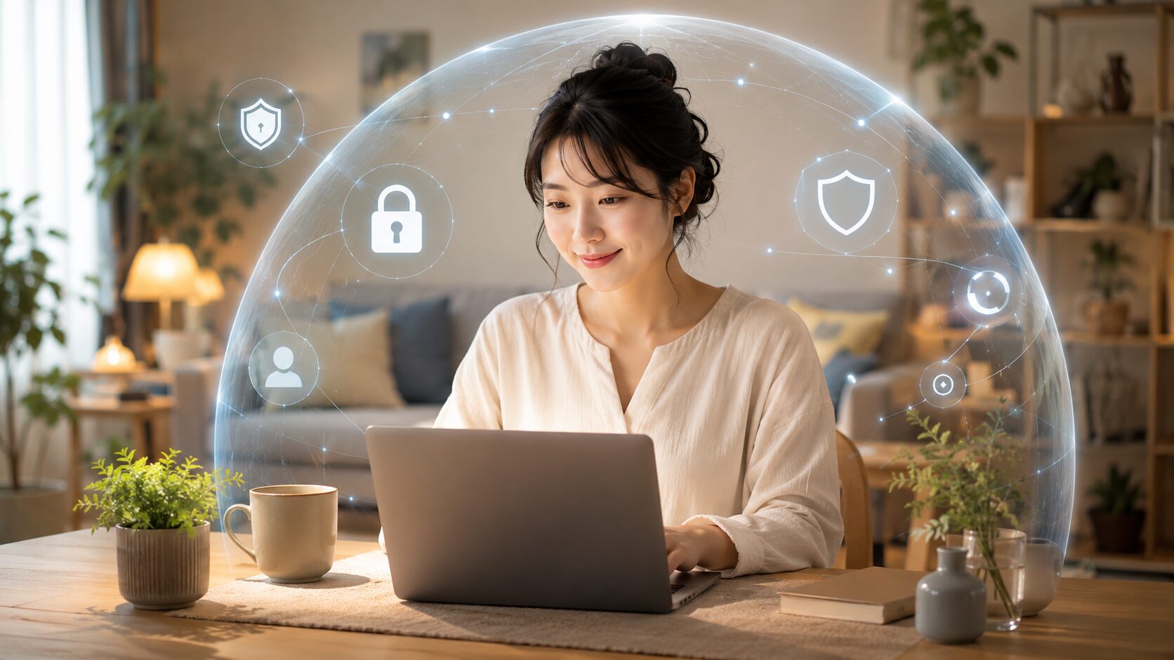 　　- 数秘術の無料自動計算ツールを安全に使うためプライバシーを確認する日本人女性