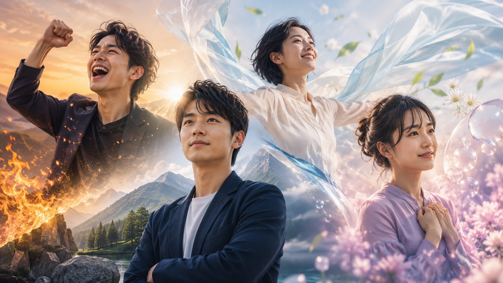 12星座の短所と長所が場面によって強みに変わるイメージ